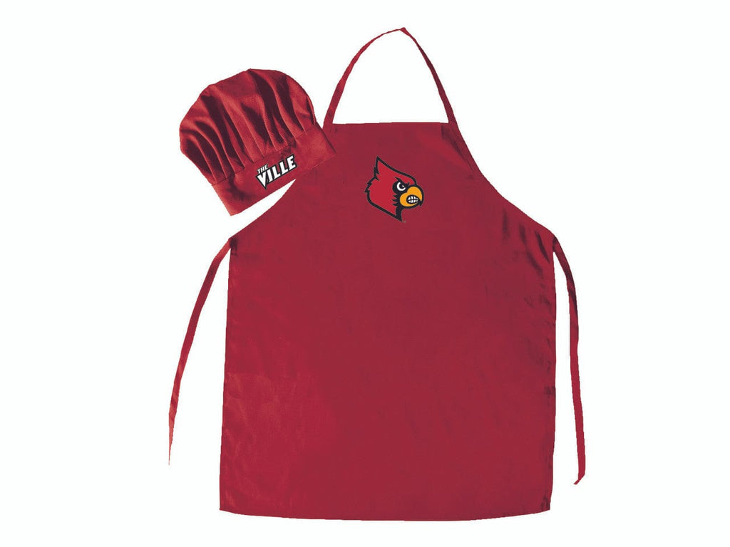 Apron and Chef Hat Set Louisville Cardinals Apron and Chef Hat Set - Special Order 657175405439