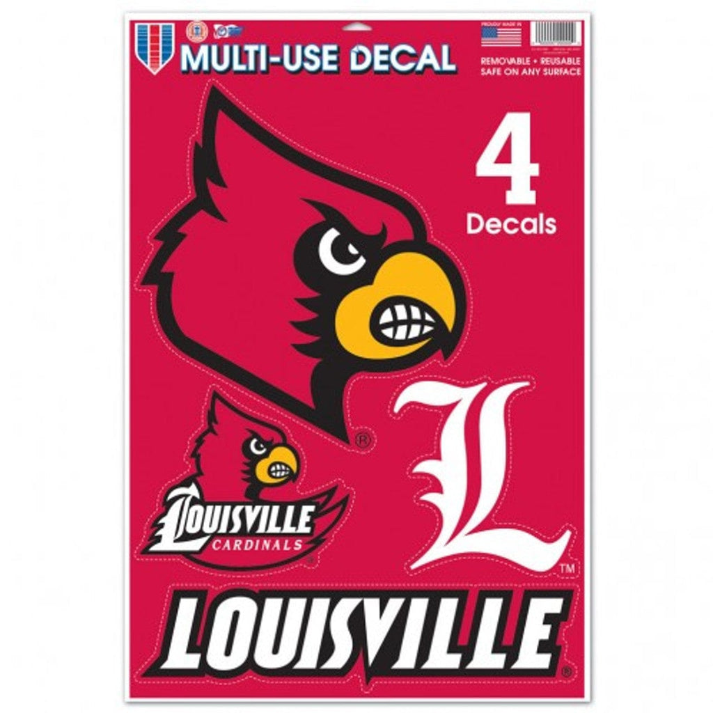 Decal 11x17 Multi Use Louisville Cardinals Decal 11x17 Ultra - Special Order 032085502131