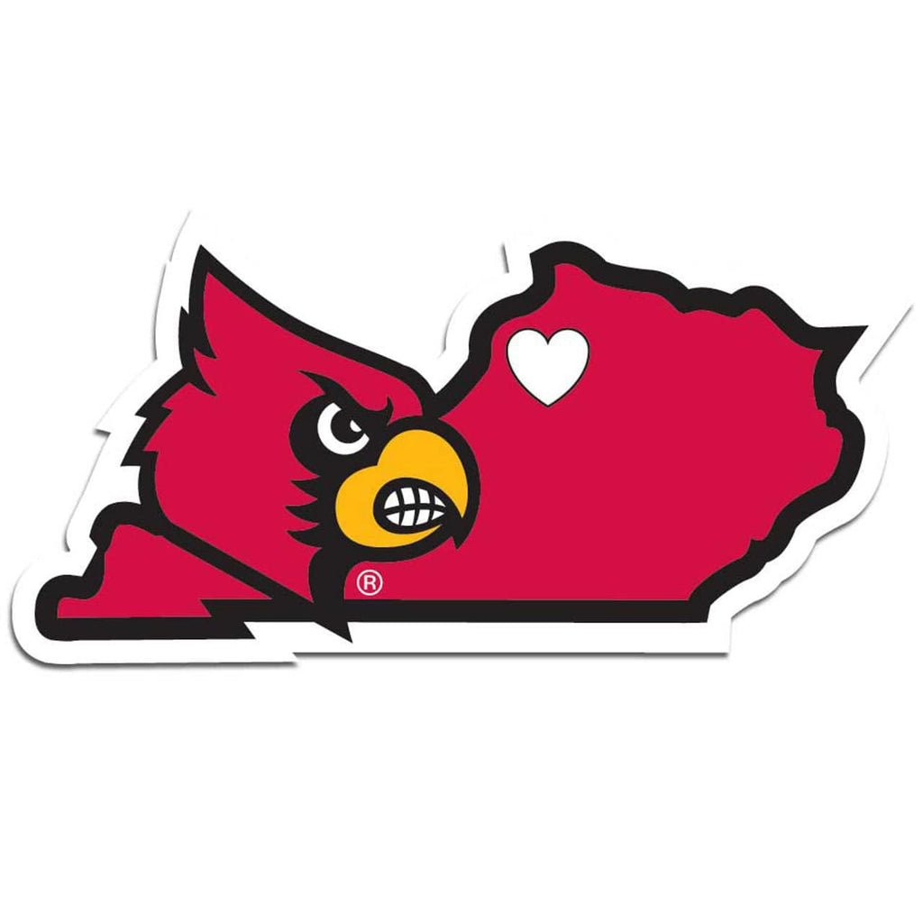 Decal Home State Pride Style Louisville Cardinals Decal Home State Pride Style - Special Order 754603668623