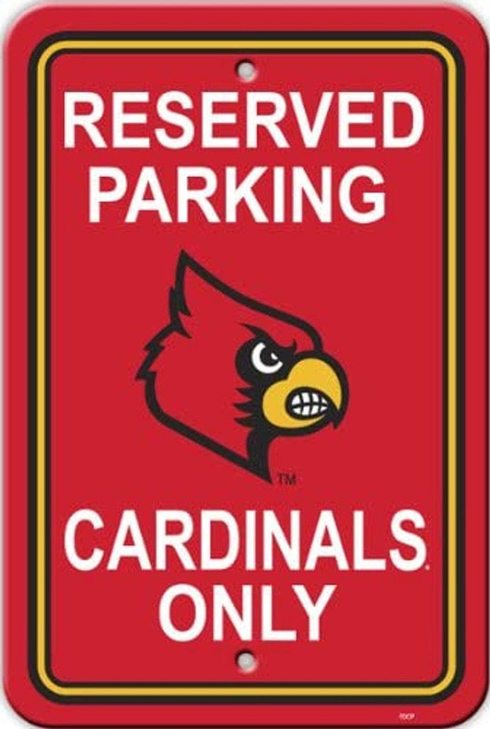 Louisville Cardinals Louisville Cardinals Sign 12x18 Plastic Reserved Parking Style CO 023245502320