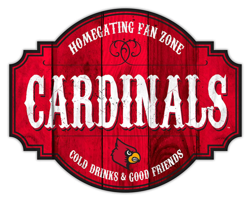 Signs Louisville Cardinals Sign Wood 12 Inch Homegating Tavern - Special Order 878461181930