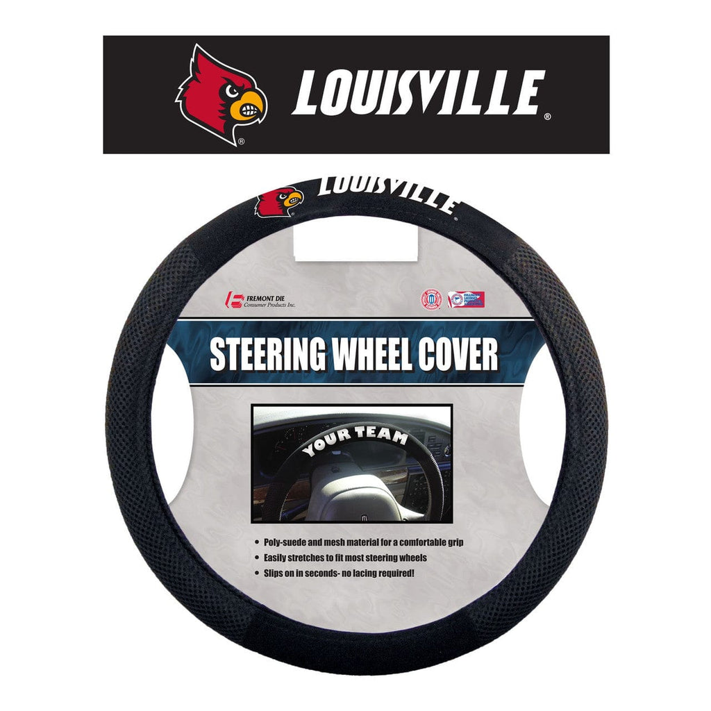 Louisville Cardinals Louisville Cardinals Steering Wheel Cover Mesh Style CO 023245585323