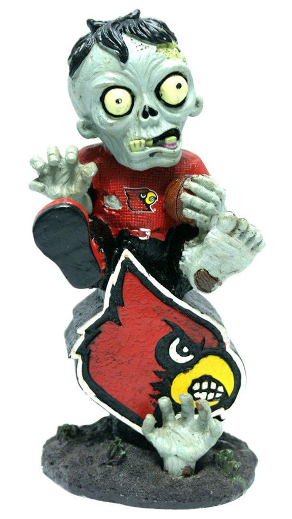 Zombie Figurine On Logo Louisville Cardinals Zombie Figurine On Logo with Football 887849312521