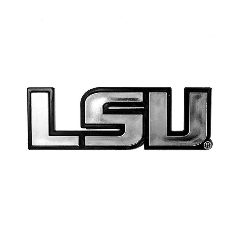 Auto Emblem Chrome LSU Tigers Auto Emblem - Silver 681620030228