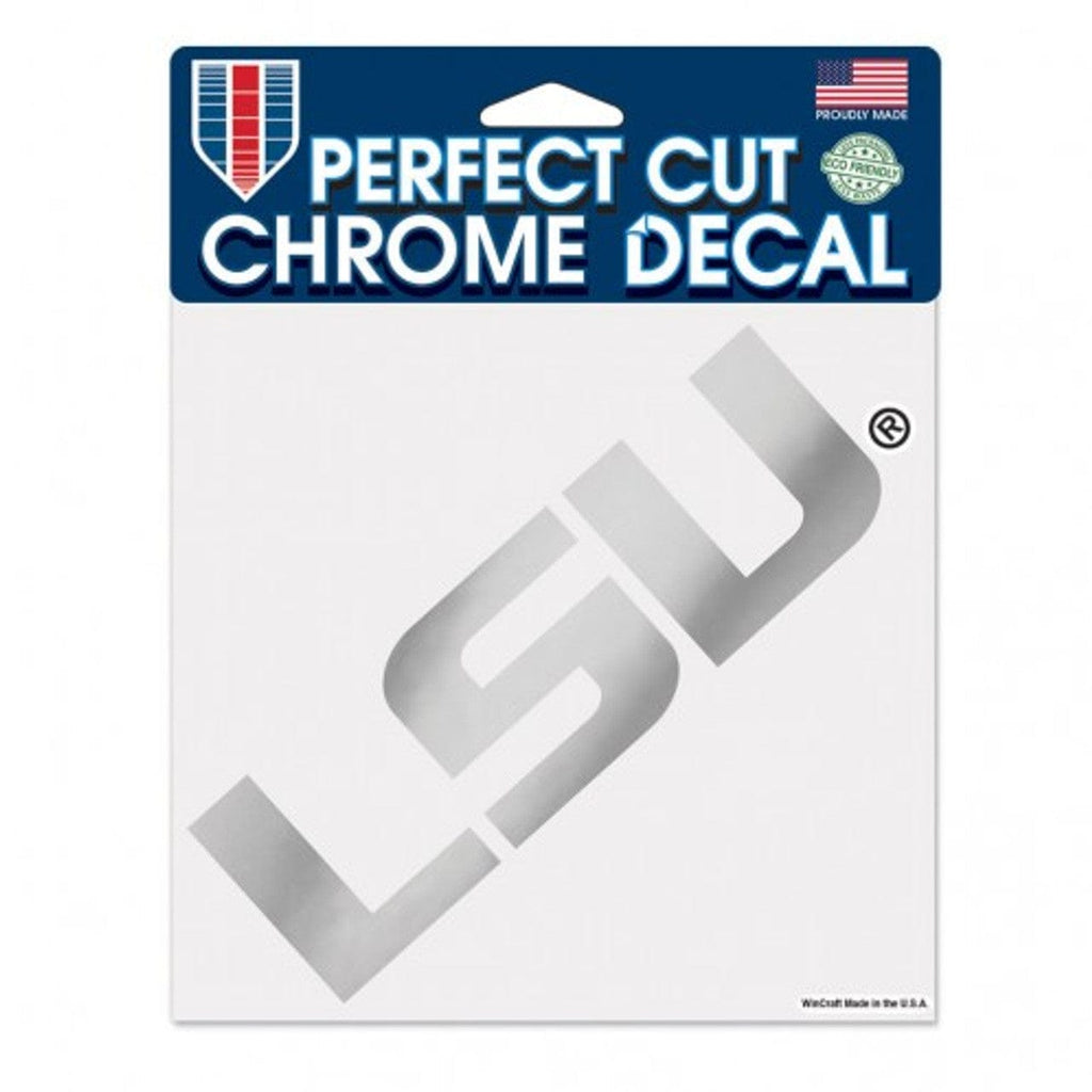 Decal 6x6 Perfect Cut Chrome LSU Tigers Decal 6x6 Perfect Cut Chrome 032085118943
