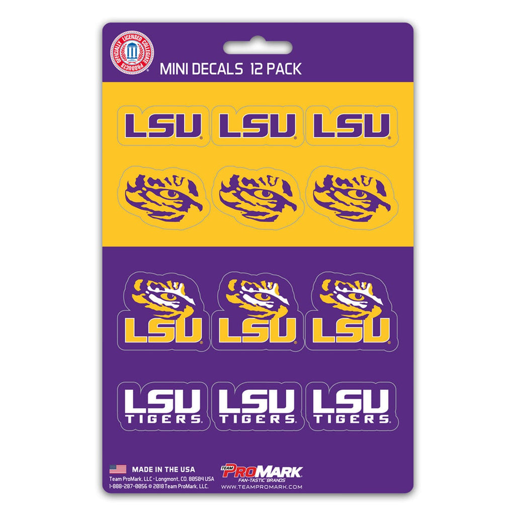 Decal Set Mini 12 Pack LSU Tigers Decal Set Mini 12 Pack 681620912302