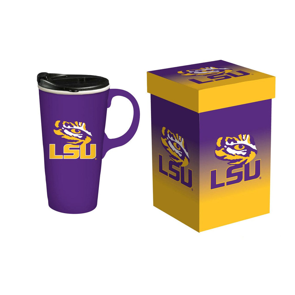 Boxed Travel Latte LSU Tigers Drink 17oz Travel Latte Boxed 801946746232