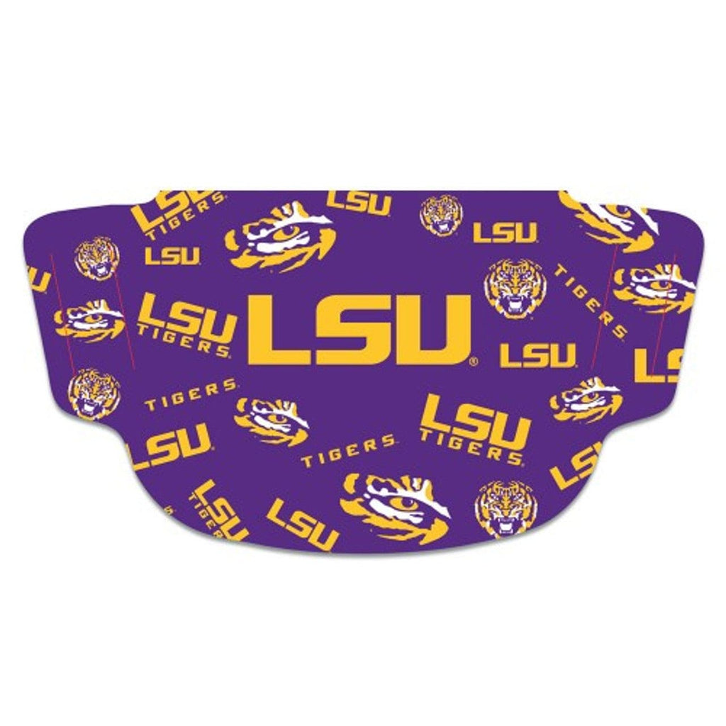 Face Mask Fan Gear LSU Tigers Face Mask Fan Gear 194166173323