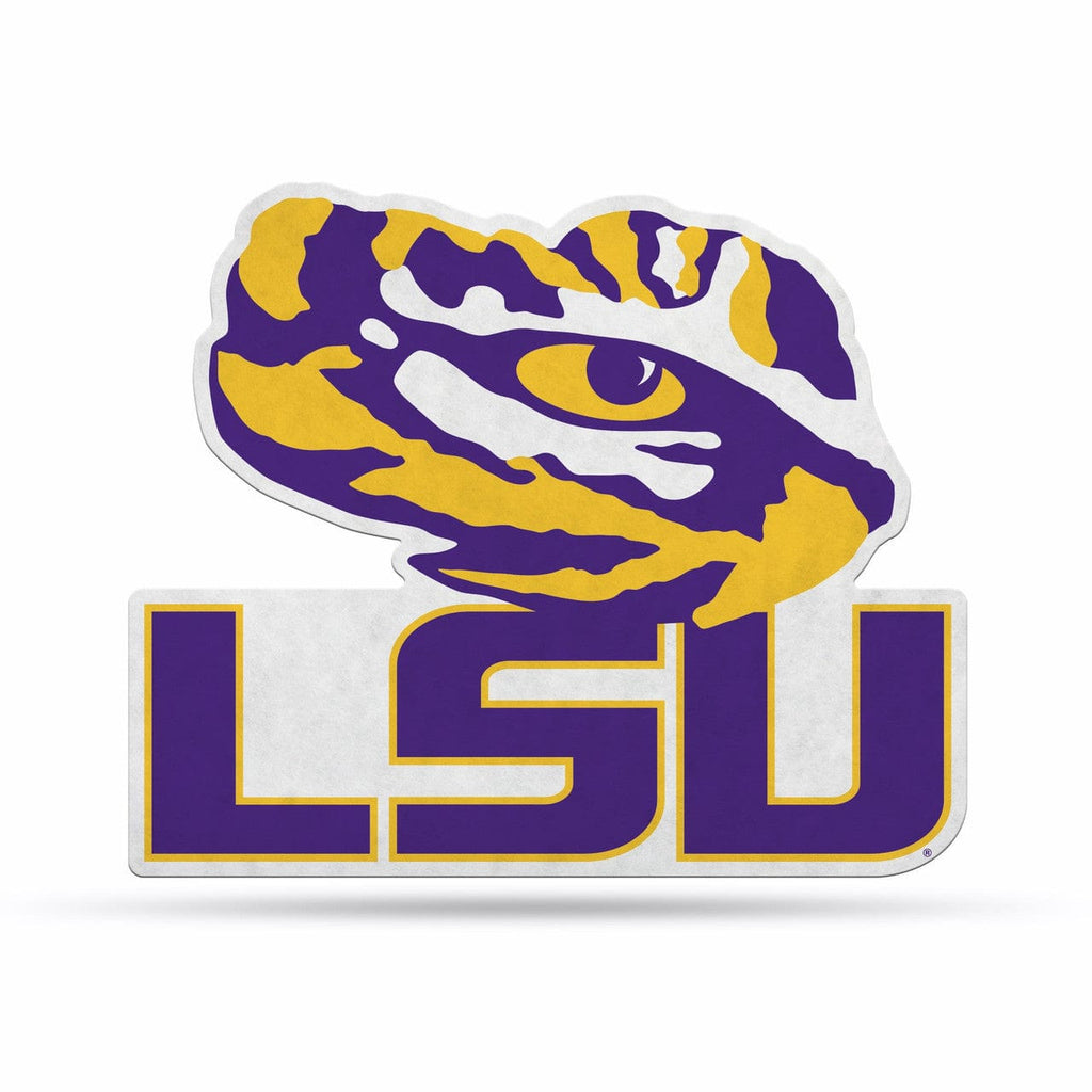 Shape Cut Pennant LSU Tigers Pennant Shape Cut Logo Design 767345791795