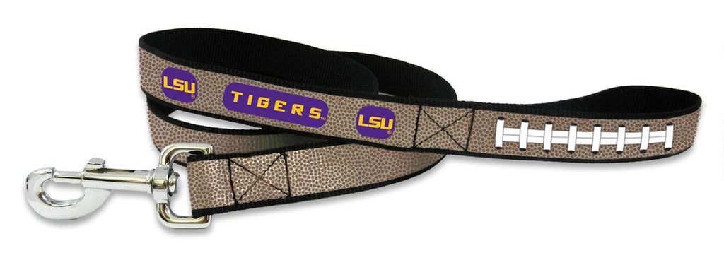 Pet Fan Gear Leash LSU Tigers Reflective Football Leash - L 844214079045