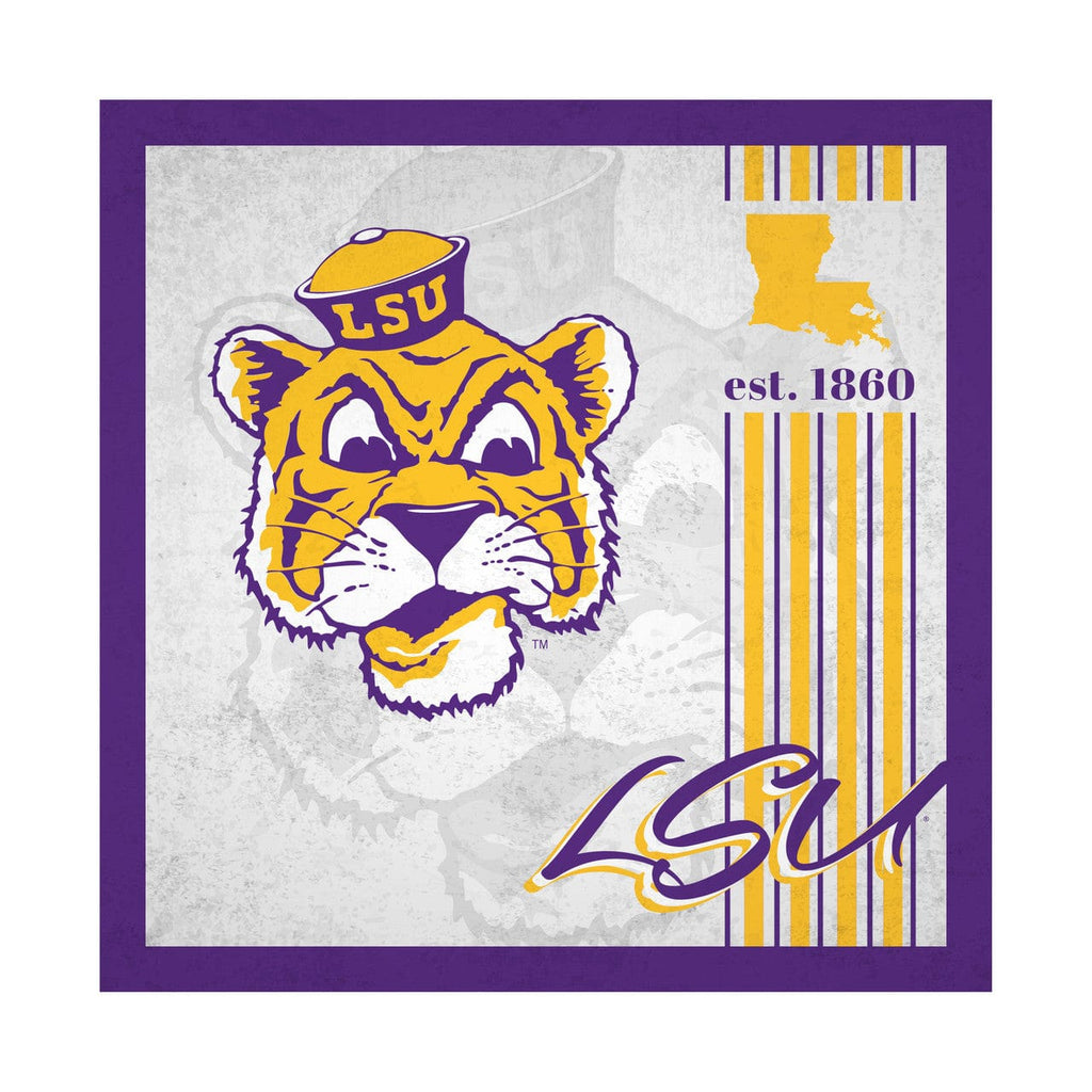 Sign 10x10 Album LSU Tigers Sign Wood 10x10 Album Design 878461370259