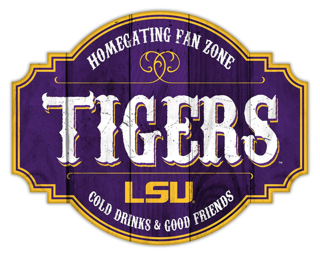 Signs LSU Tigers Sign Wood 12 Inch Homegating Tavern 878461181947