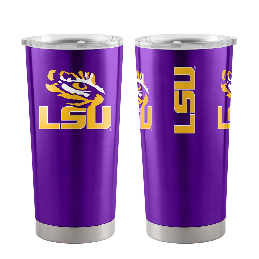 Drink Tumbler Steel 20 LSU Tigers Travel Tumbler 20oz Ultra Purple 888860487762