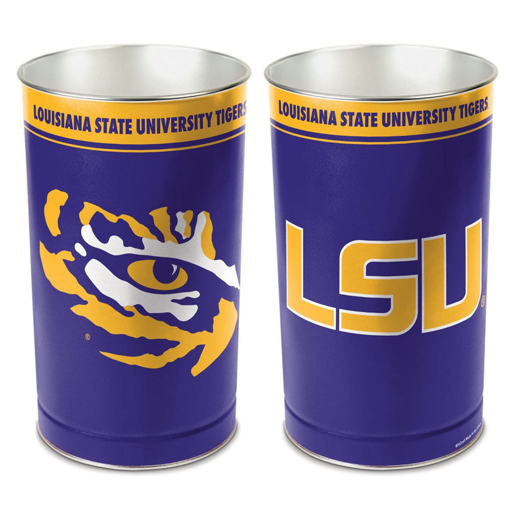 Wastebasket LSU Tigers Wastebasket 15 Inch 010943979769