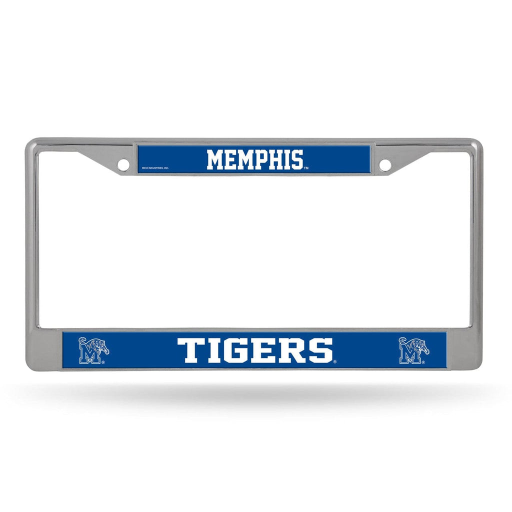 License Frame Chrome Memphis Tigers License Plate Frame Chrome Printed Insert 611407260524