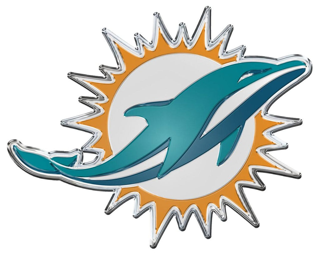 Auto Emblem Color Miami Dolphins Auto Emblem - Color 681620634167