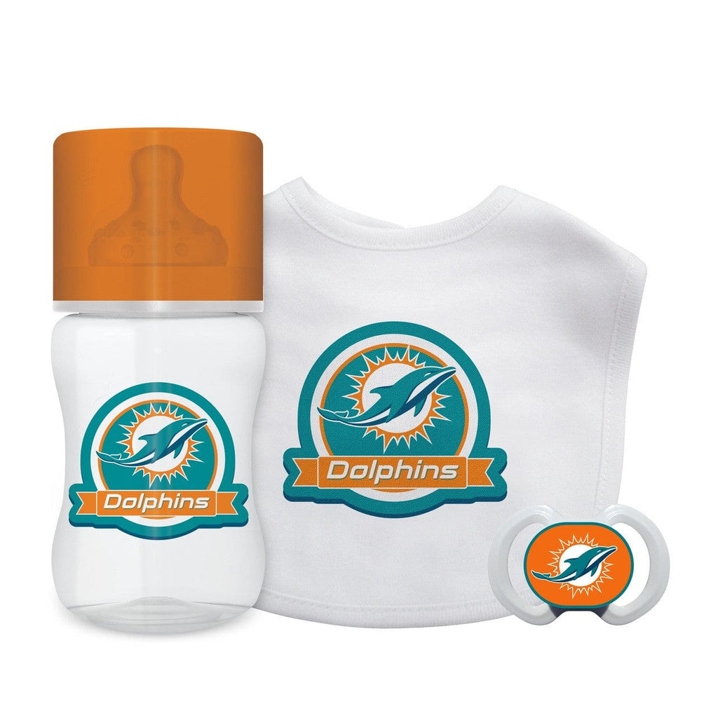 Baby Gift Set 3 Piece Miami Dolphins Baby Gift Set 3 Piece 817407023712