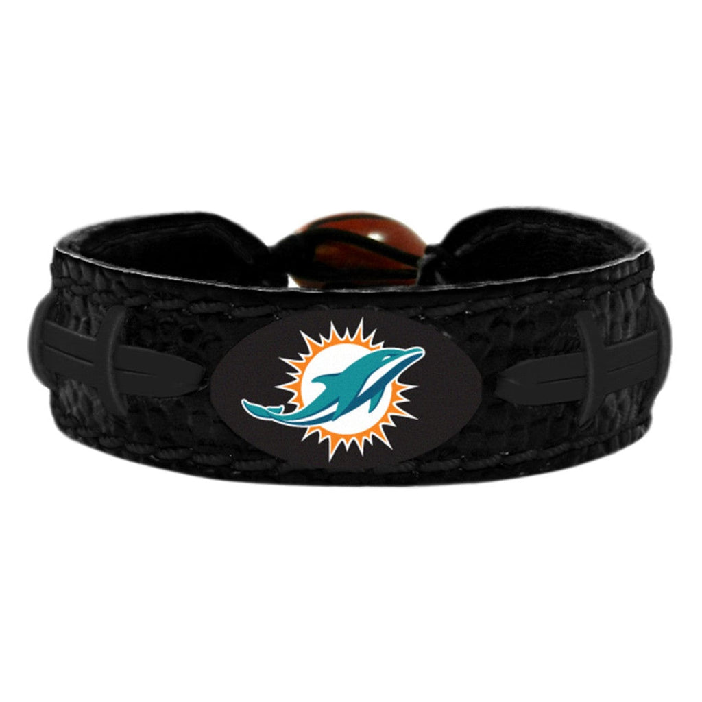 Miami Dolphins Miami Dolphins Bracelet Team Color Tonal Black Football CO 637057056966