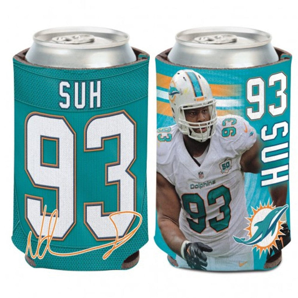 Miami Dolphins Miami Dolphins Can Cooler Ndamukong Suh Design CO 032085415479