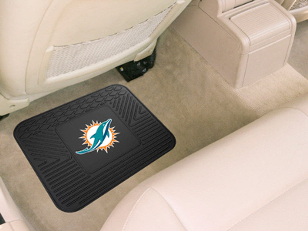 Car Mat Heavy Duty Rear Seat Miami Dolphins Car Mat Heavy Duty Vinyl Rear Seat 846104099898