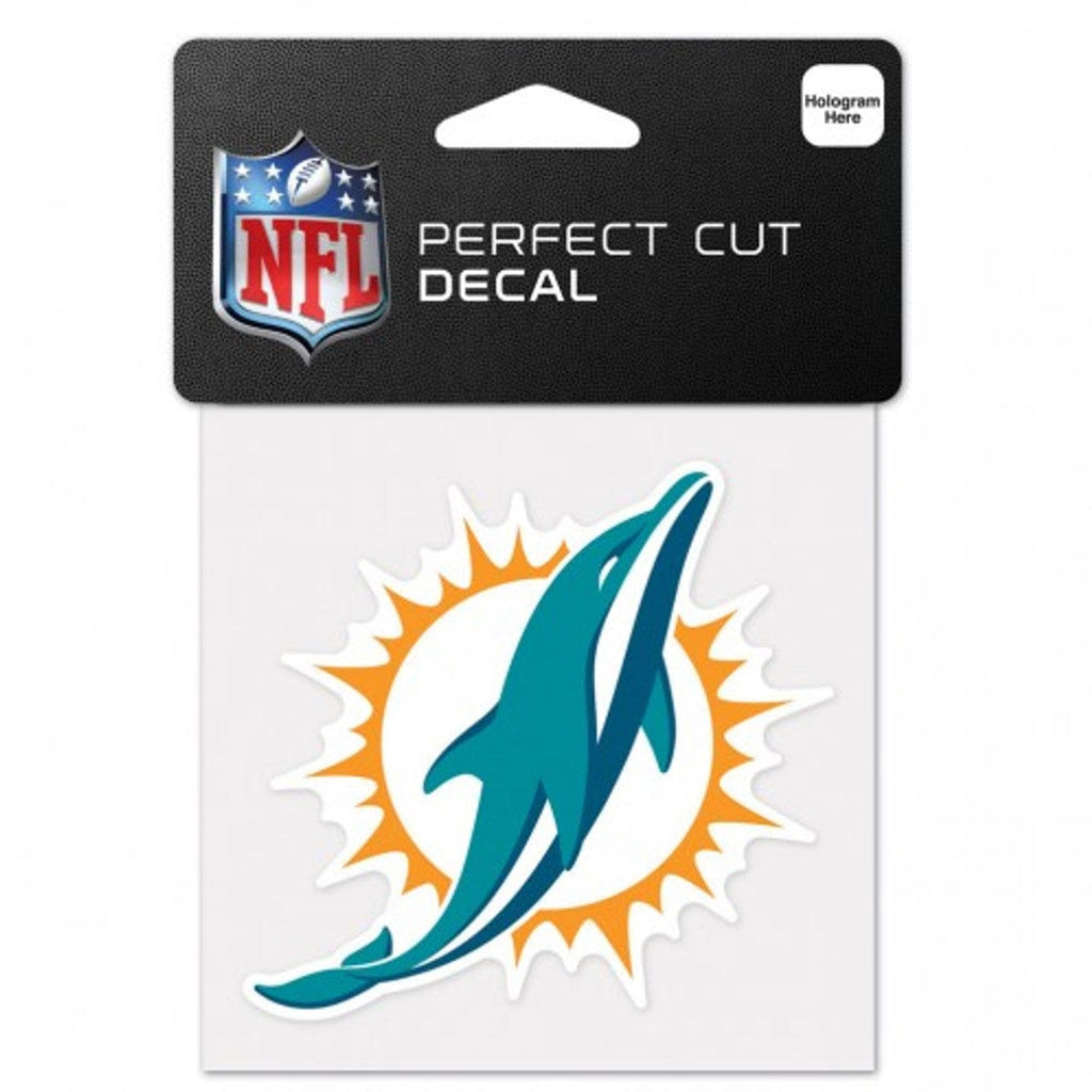 Decal 4x4 Perfect Cut Color Miami Dolphins Decal 4x4 Perfect Cut Color 032085630537