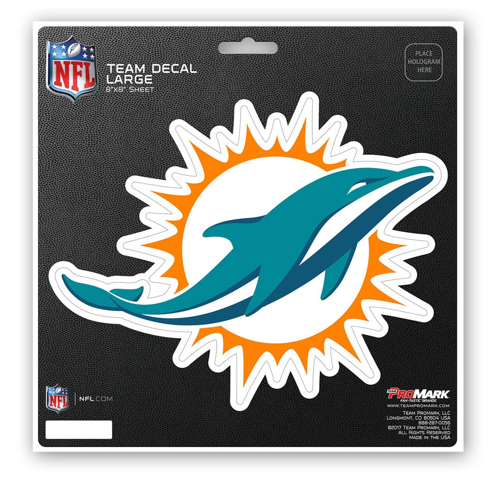 Decal 8x8 Die Cut Miami Dolphins Decal 8x8 Die Cut 681620292169