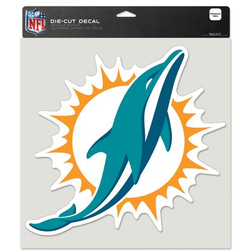 Decal 8x8 Perfect Cut Color Miami Dolphins Decal 8x8 Die Cut Color 032085809902