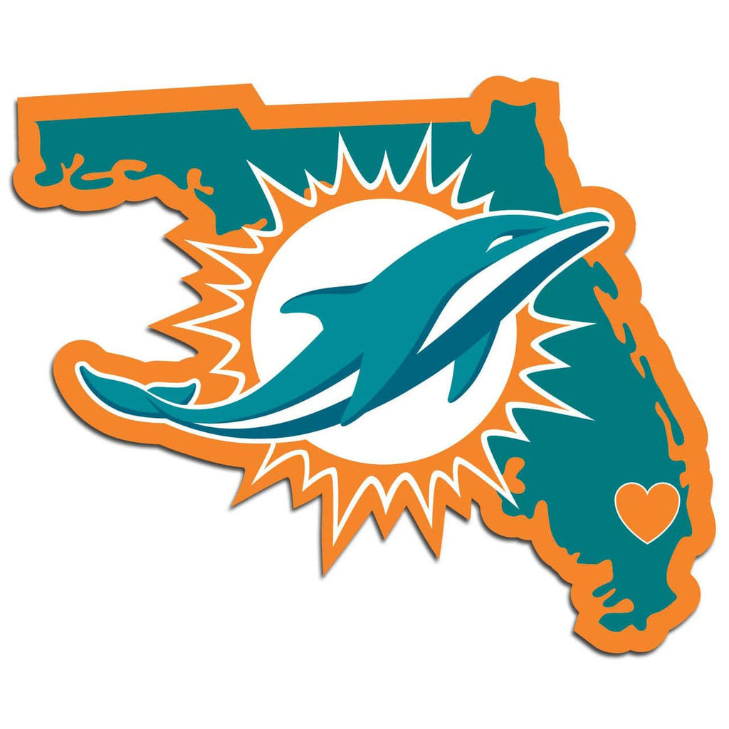 Decal Home State Pride Style Miami Dolphins Decal Home State Pride 754603668210