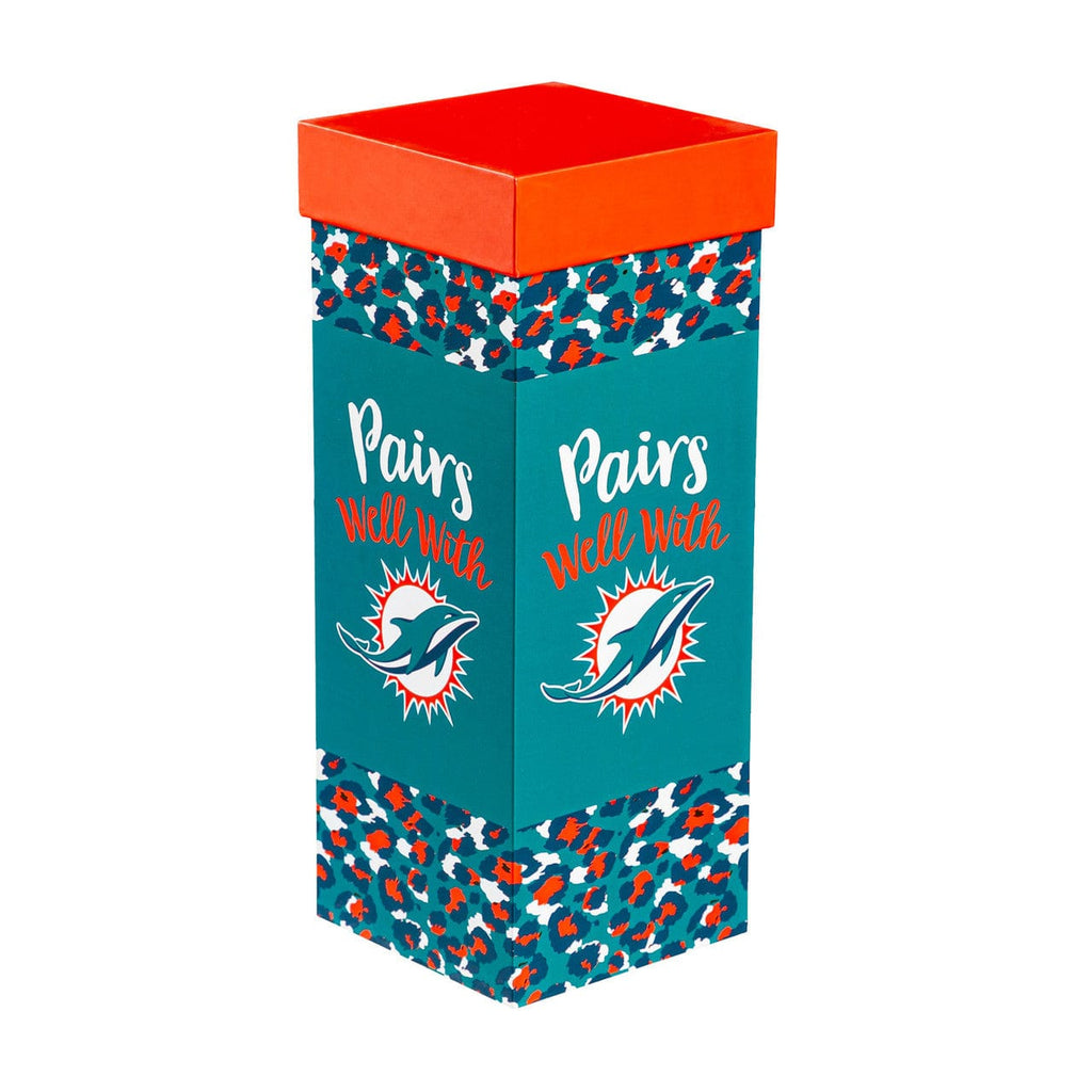 Boxed Stemmed Wine Miami Dolphins Glass 17oz Wine Stemmed Boxed 801946859659