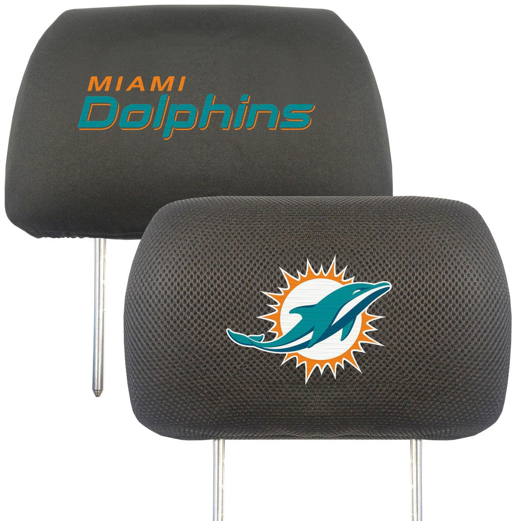 Auto Headrest Covers Miami Dolphins Headrest Covers FanMats 842989025045