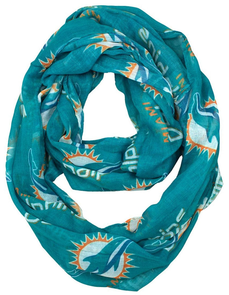 Scarf Infinity Style Miami Dolphins Infinity Scarf 686699616755