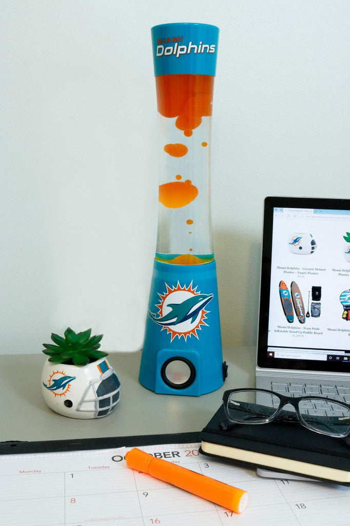 Magma Lamp-Bluetooth Speaker Miami Dolphins Magma Lamp - Bluetooth Speaker 812081033712