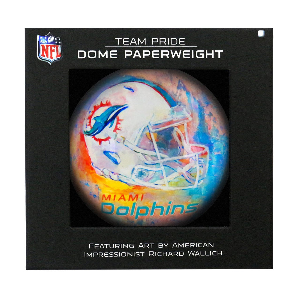 Paperweight Domed Miami Dolphins Paperweight Domed 810079446377