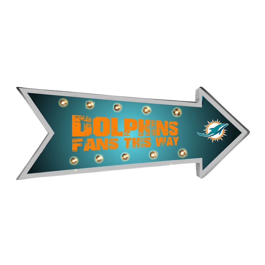 Sign Running Light Marquee Miami Dolphins Sign Running Light Marquee 192797845466