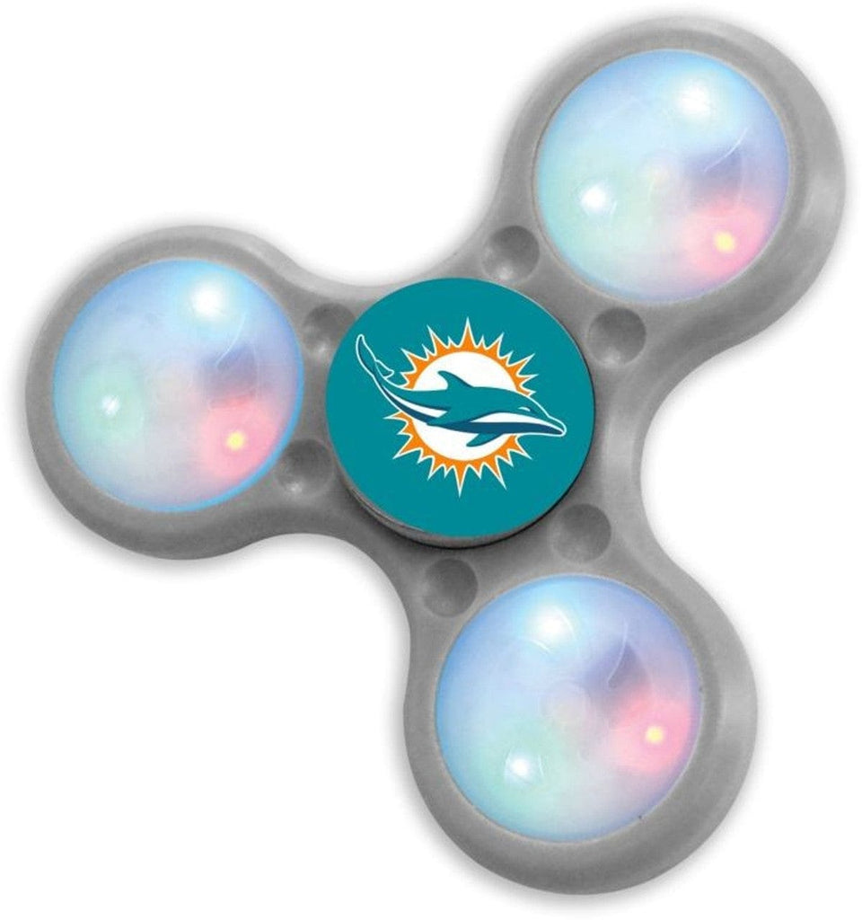 Miami Dolphins Miami Dolphins Spinners 3 Prong LED Style CO 763264712422