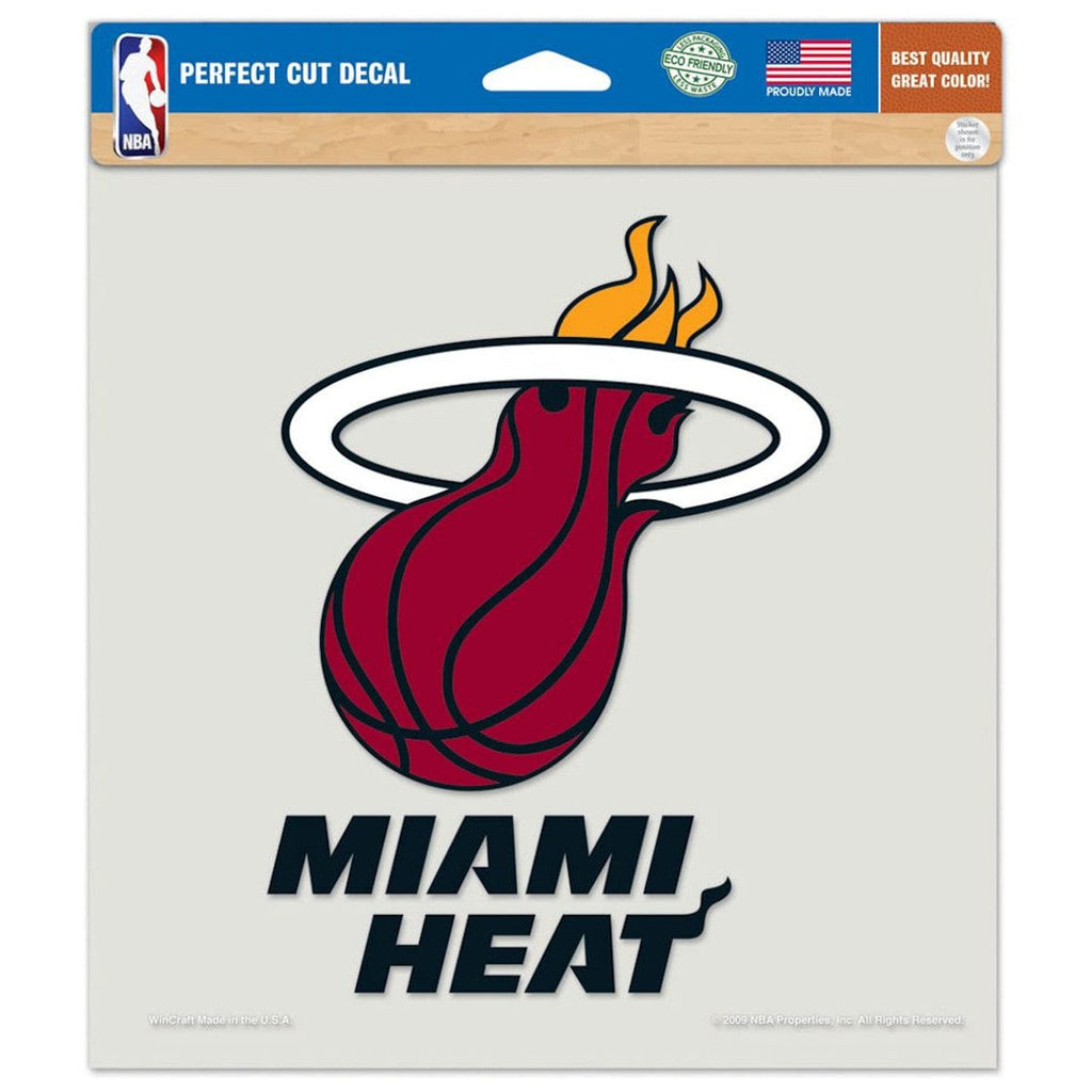 Decal 8x8 Perfect Cut Color Miami Heat Decal 8x8 Die Cut Color 032085840752