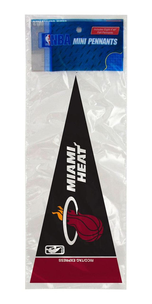 Pennant Mini 8 Piece Miami Heat Pennant Set Mini 8 Piece - Special Order 094746444815