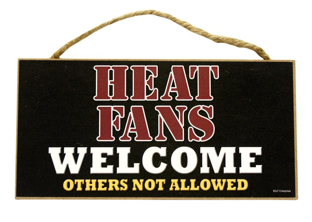 Miami Heat Miami Heat Sign Wood 5x10 Fans Welcome CO 8764290613