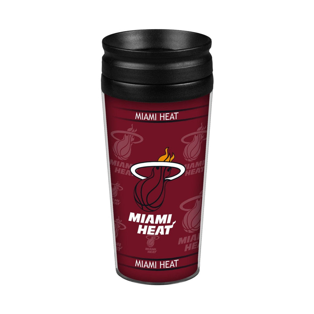 Drink Tumbler 14-16 Miami Heat Travel Mug 14oz Full Wrap Style 888860020082