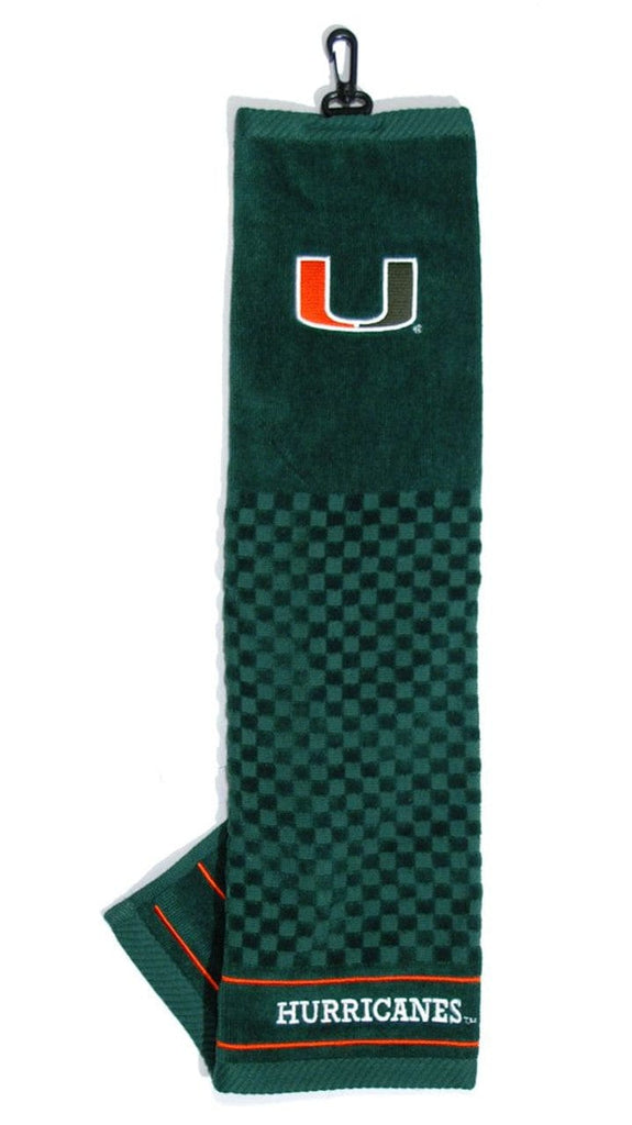 Golf Towel 16x22 Embroidered Miami Hurricanes 16"x22" Embroidered Golf Towel 637556471109