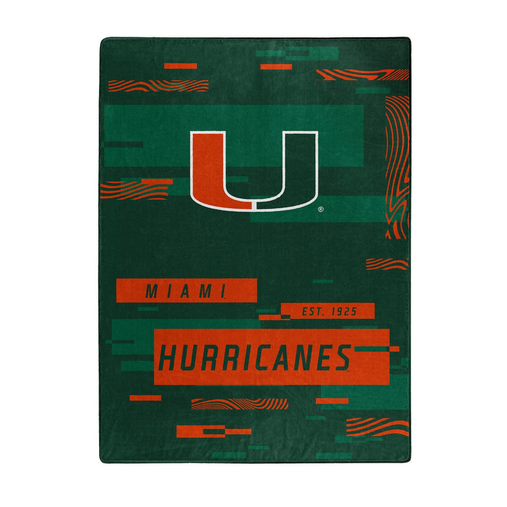 Blankets Miami Hurricanes Blanket 60x80 Raschel Digitize Design 190604332239