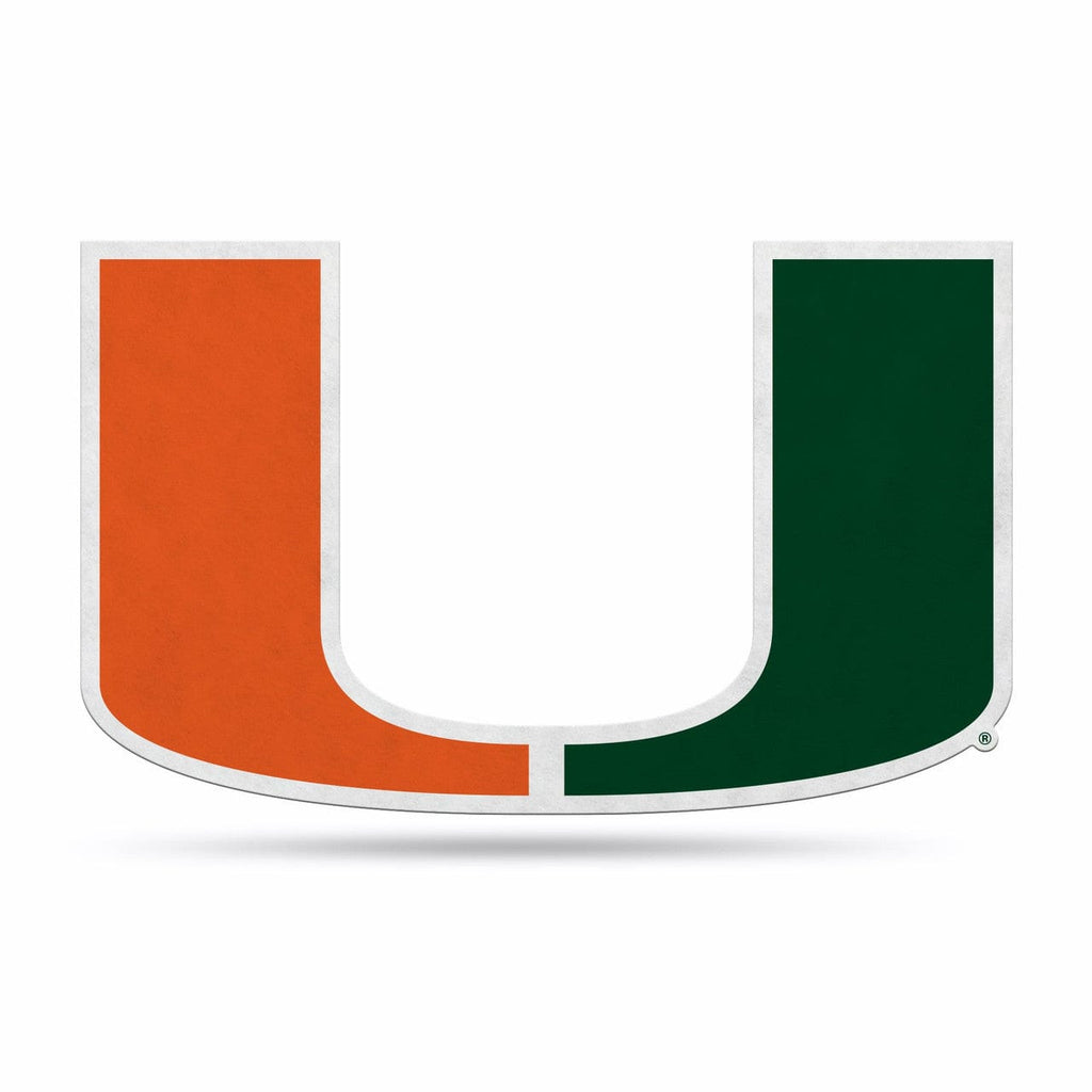 Shape Cut Pennant Miami Hurricanes Pennant Shape Cut Logo Design 767345791740