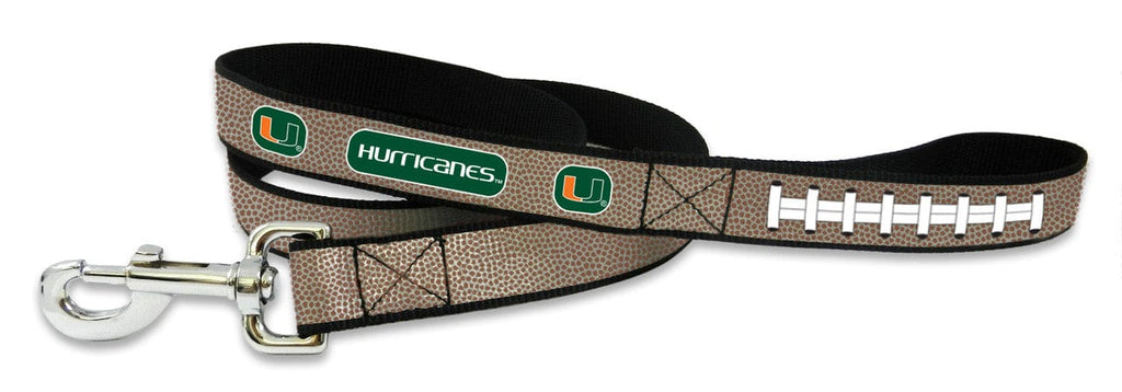 Pet Fan Gear Leash Miami Hurricanes Reflective Football Leash - S 844214068285