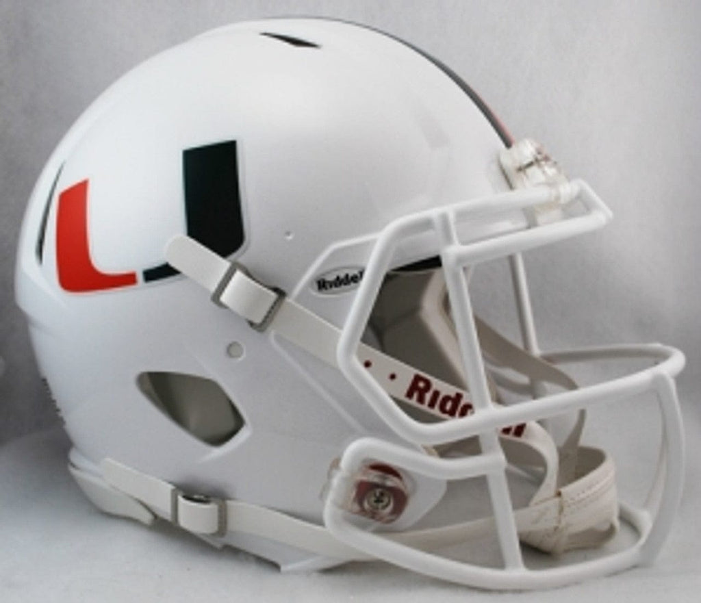 Helmets Full Size Authentic Miami Hurricanes Revolution Speed Pro Line Helmet - Special Order 095855326528