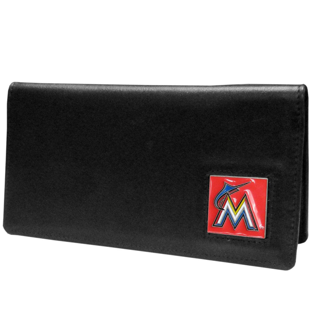 Miami Marlins Miami Marlins Checkbook Cover Leather CO 754603159497