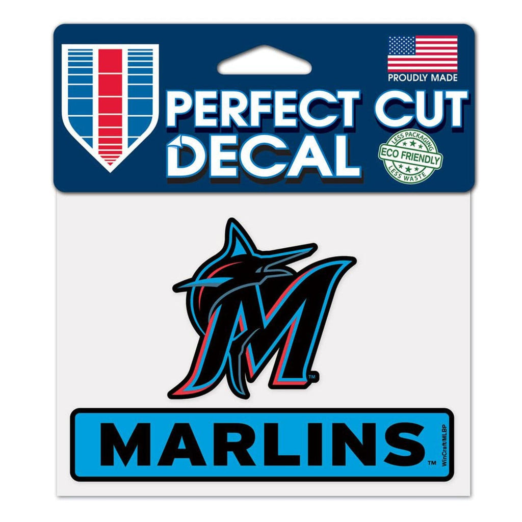Decal 4.5x5.75 Perfect Cut Color Miami Marlins Decal 4.5x5.75 Perfect Cut Color 032085180292