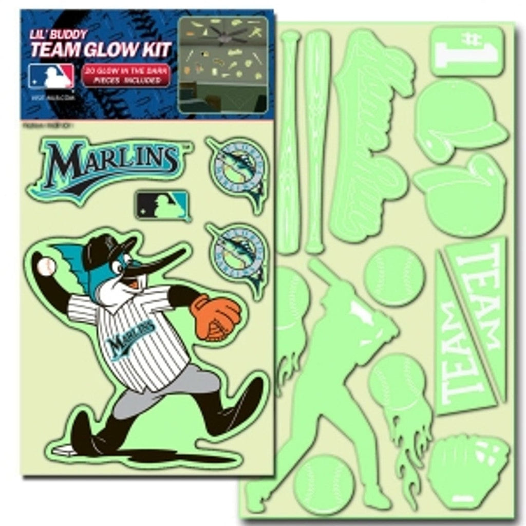 Decal Lil Buddy Glow in the Dark Miami Marlins Decal Lil Buddy Glow in the Dark Kit 681620250121