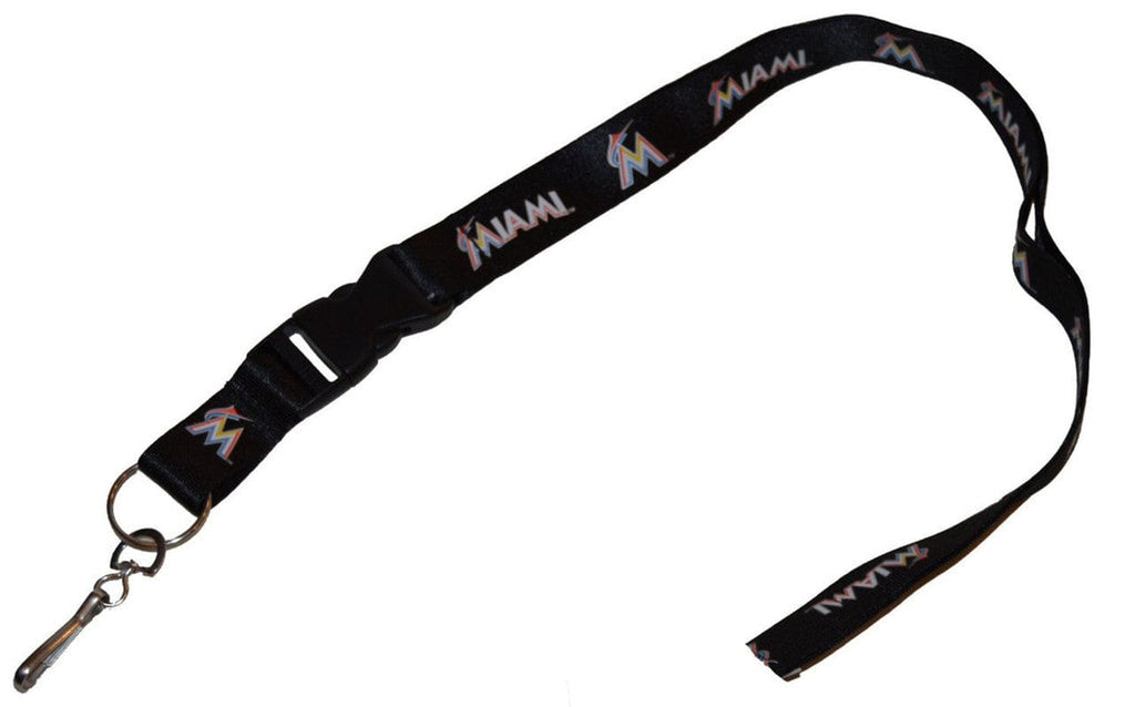 Lanyard Breakaway W Ring Miami Marlins Lanyard - Breakaway with Key Ring - Special Order 657175150186