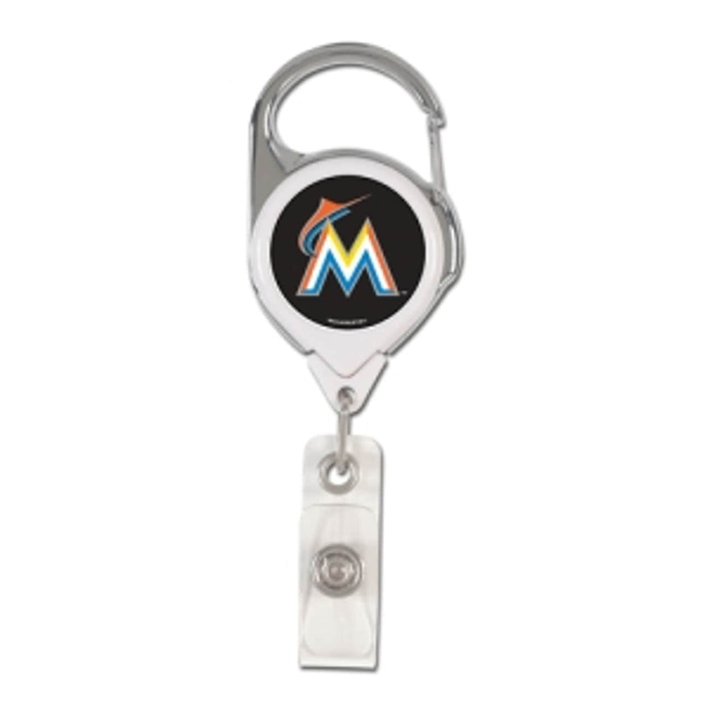 Badge Holders Miami Marlins Retractable Premium Badge Holder - Special Order 032085470379