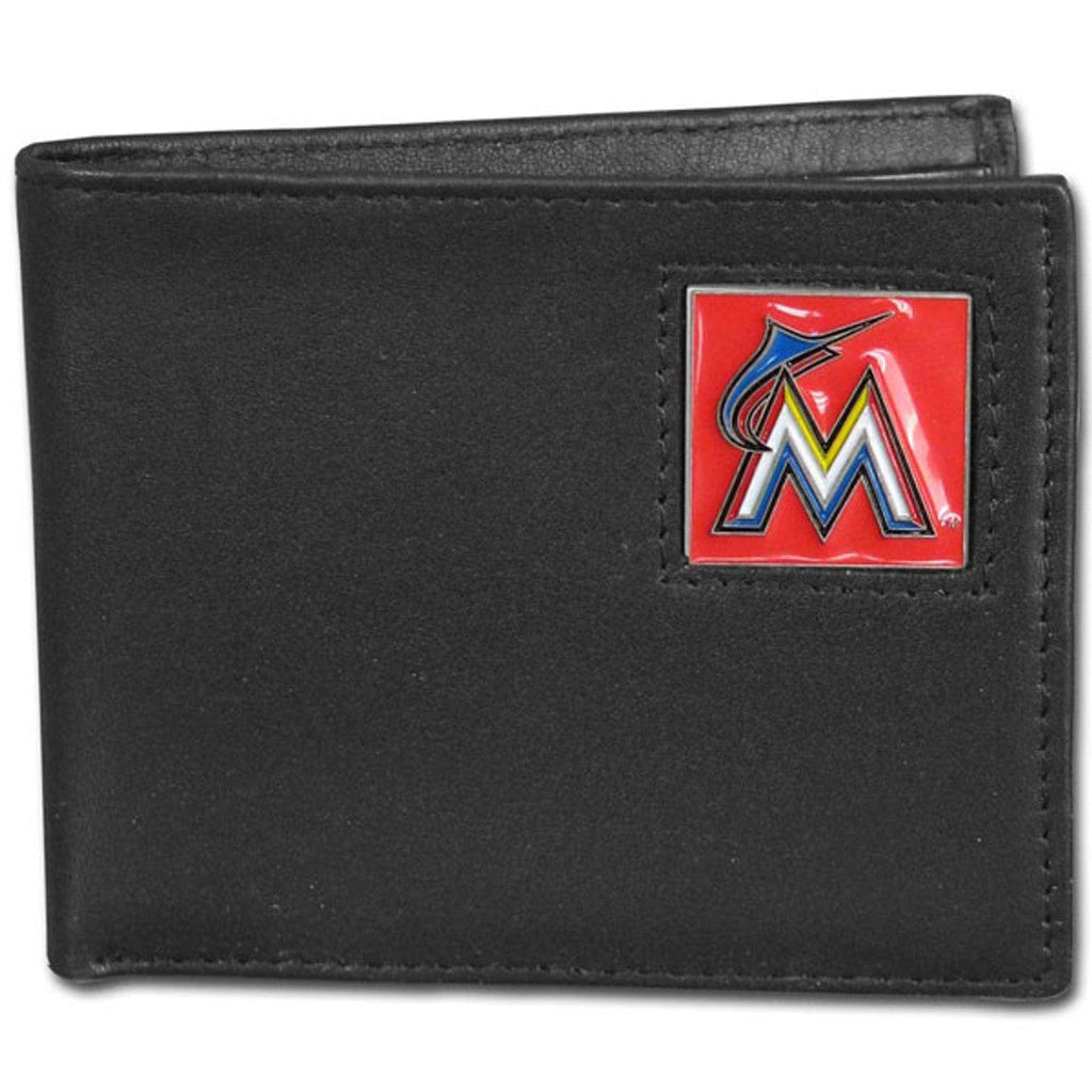 Miami Marlins Miami Marlins Wallet Bi-Fold Leather CO 754603149283